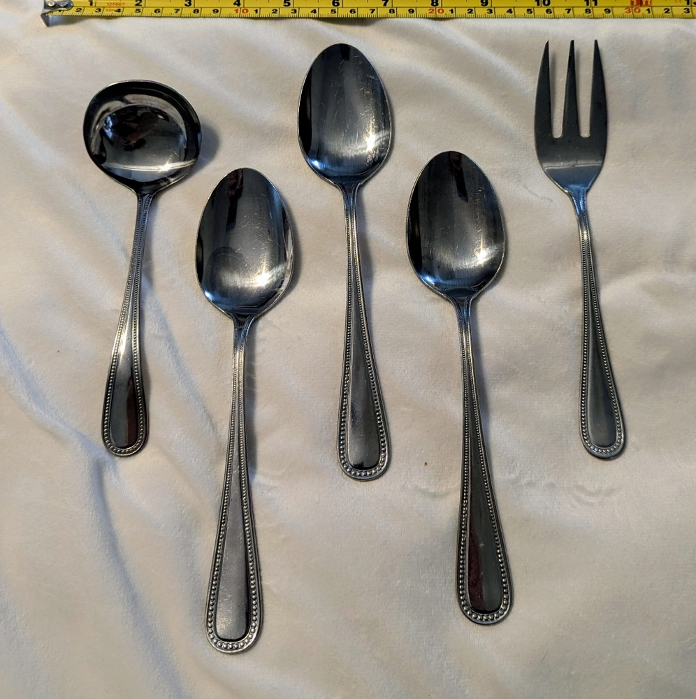 Beaded Edge by Barclay Geneve Stainless Flatware YOUR CHOICE 2 For $10.